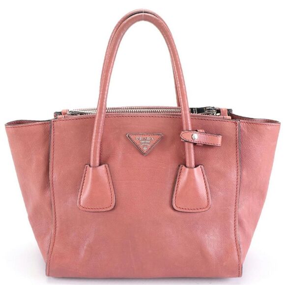 Prada Saffiano Lux Double Zip Tote BN2619 - Picture 1 of 4